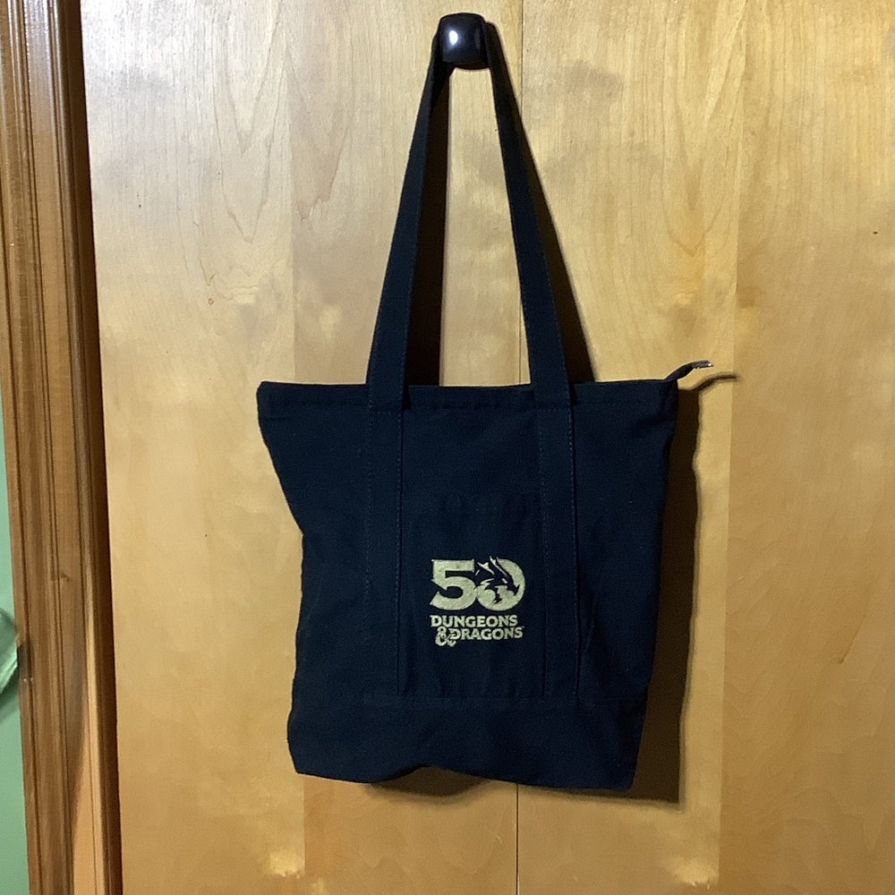 Dungeons and Dragons black 50 tote bag